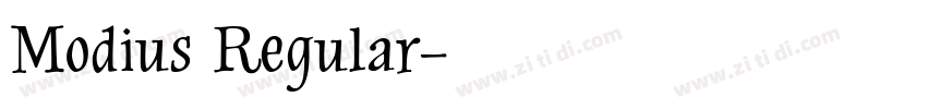 Modius Regular字体转换